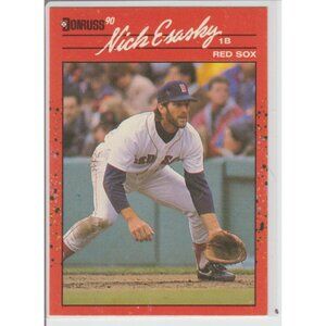 Nick Esasky1990 Donruss Error / No  dot after INC.